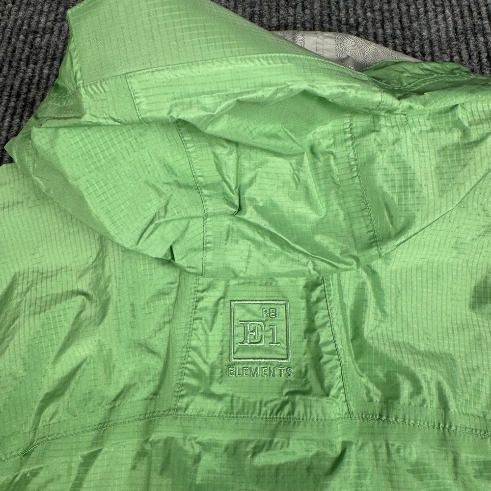 REI E1 Elements Rain Jacket Womens L Removable Hood Waterproof Lightweight - Picture 10 of 15
